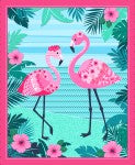 Flamingo Beach 36" Panel