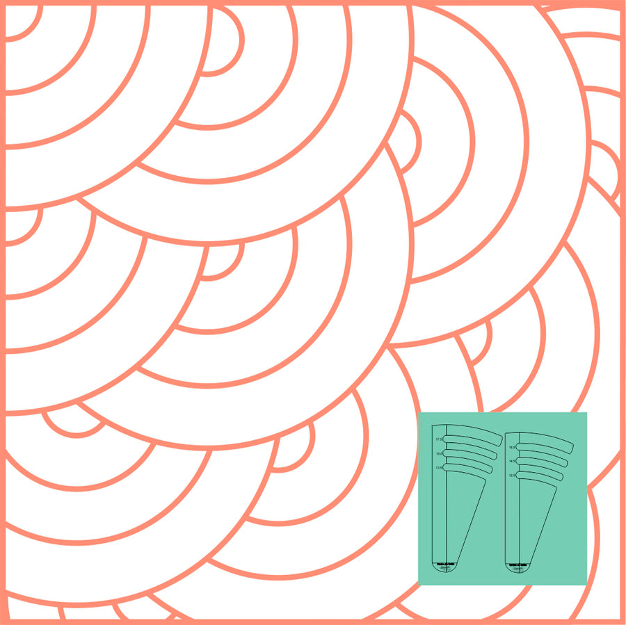 Westalee Circles on Quilts - SET 5 of 2 Templates