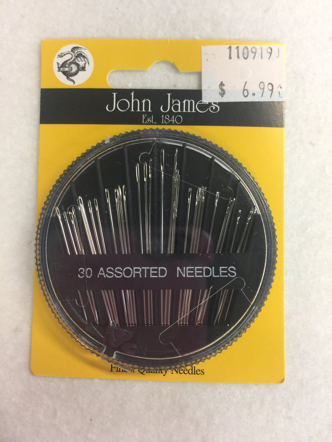John James 30 assorted Needles