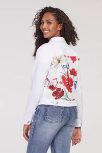 SOFT TOUCH JEAN JACKET WITH BACK PRINT