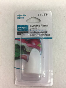 Quilter finger guard