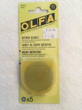 Load image into Gallery viewer, Olfa Rotary Blade 45mm X5

